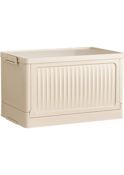 Makaralı Büyük Kapasiteli Katlanabilir Saklama Kutusu - Kapaklı Istiflenebilir Plastik Düzenleyici, Ev Için Taşınabilir Kap (Yurt Dışından)