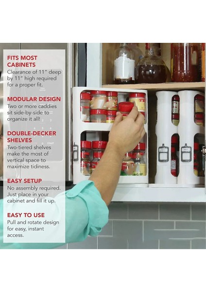 Mutfak Depolama Döner Raf Çok Katmanlı Depolama Rafı Dolap Gıda Malzemesi Depolama Çekme Tipi Döner Baharat Rafı (Yurt Dışından) modelleri