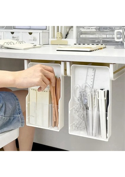 Masa Altı Gizli Çekmece - Ofis ve Ev Için Yapışkanlı Saklama Düzenleyici, Kırtasiye ve Kozmetikler Için Büyük Kapasiteli (Yurt Dışından) fırsatları