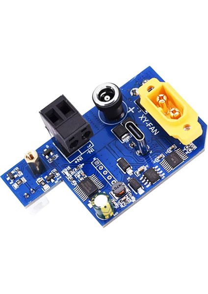 Çoklu Arayüz Güç Girişi ve Fan Kontrol Kartı Çeşitli Güç Kaynağı Dıy Modülü Üç Vites Ayarı 6-70VDC (Yurt Dışından)