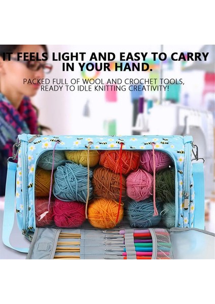 Tığ Işi Için Iplik Çantaları Iplik Çantası Düzenleyici Taşınabilir Örgü Düzenleyici Çok Amaçlı Tığ Işi Proje Çantası Iplik Çantası (Yurt Dışından) fiyatları