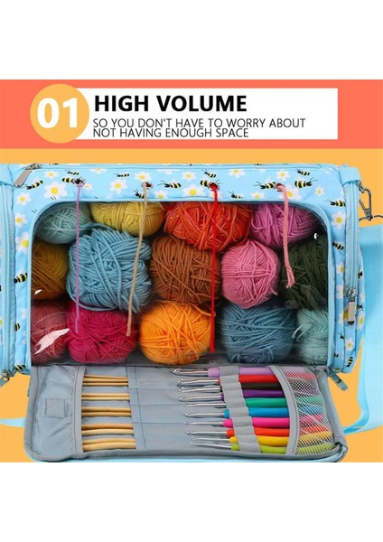 Tığ Işi Için Iplik Çantaları Iplik Çantası Düzenleyici Taşınabilir Örgü Düzenleyici Çok Amaçlı Tığ Işi Proje Çantası Iplik Çantası (Yurt Dışından) modelleri