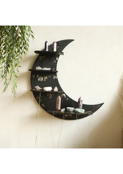 Ahşap Ay Standı, Kristal Stand Ekran Duvar Depolama Rafı Koleksiyon Kutusu Duvara Monte A (Yurt Dışından) modelleri