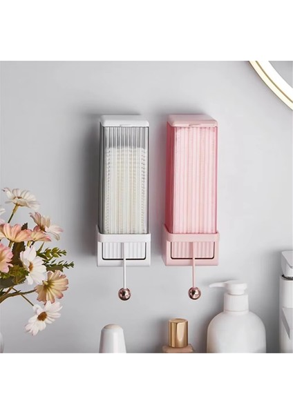 Duvara Monte Makyaj Pamuğu Saklama Kutusu Seti - Yerden Tasarruf Sağlayan, Kolay Kurulumlu Pamuklu Ped Dispenseri Ev Banyo B (Yurt Dışından) fiyatları