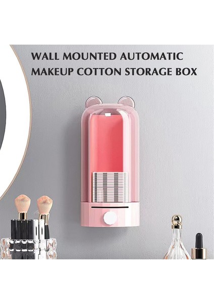 Kozmetik Pamuklu Ped Dağıtıcısı, Otomatik Basmalı Makyaj Pedi Tutucu, Banyo, Tuvalet Masası, Masa Için Dayanıklı Plastik Düzenleyici (Yurt Dışından) fırsatları