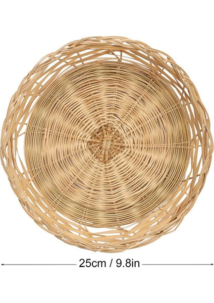 10 Adet 9.8 Inç Bambu Kağıt Tabak Tutucu, El Dokuma Hasır Tabak Tutucular Partiler, Piknik ve Barbekü Için, Yeniden Kullanılabilir (Yurt Dışından) modelleri