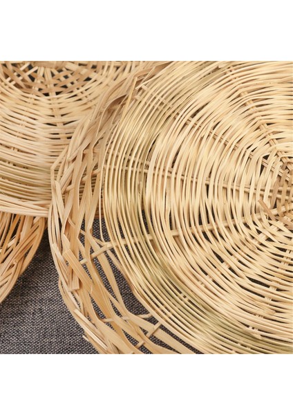 10 Adet 9.8 Inç Bambu Kağıt Tabak Tutucu, El Dokuma Hasır Tabak Tutucular Partiler, Piknik ve Barbekü Için, Yeniden Kullanılabilir (Yurt Dışından) fırsatları