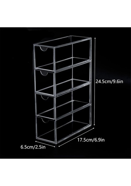 Washi Bant Düzenleyici, 4 Çekmeceli Istiflenebilir Plastik Washi Bant Kutusu Düzenleyici Depolama, Şeffaf Depolama Çekmeceleri (Yurt Dışından) modelleri