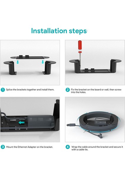 Ethernet Kablosu Yatlar Rv Kolay Kurulum Ethernet Adaptörü Braketi Kablo Yönetimi Kablo Düzenleyici Duvar Kablo Desteği (Yurt Dışından) indirimleri