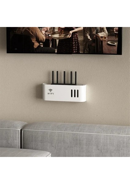 Duvara Monte Kablosuz Wıfı Yönlendirici Raf Depolama Kutusu Yönlendirici Raf Kablosu Güç Braketi Düzenleyici Kutusu Oturma Odası Için A (Yurt Dışından) modelleri