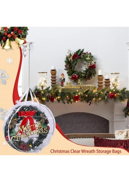 Çelenk Saklama Kapları Için Çift Fermuarlı ve Güçlendirilmiş Saplı Yuvarlak Toz Geçirmez Çanta Büyük Kapasiteli Katlanabilir Alet (Yurt Dışından) fırsatları