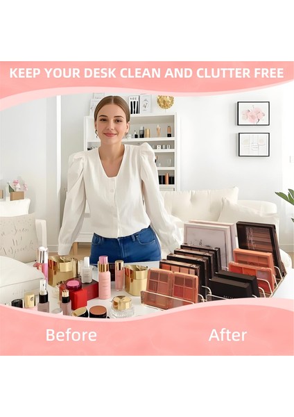 2 Paket Akrilik Makyaj Göz Farı Paleti Düzenleyici, 7 Yuvalı Vitrin, Kozmetik Vitrin Saklama Tutucu Cd'ye Uygun, Telefon Kılıfı (Yurt Dışından) fiyatları