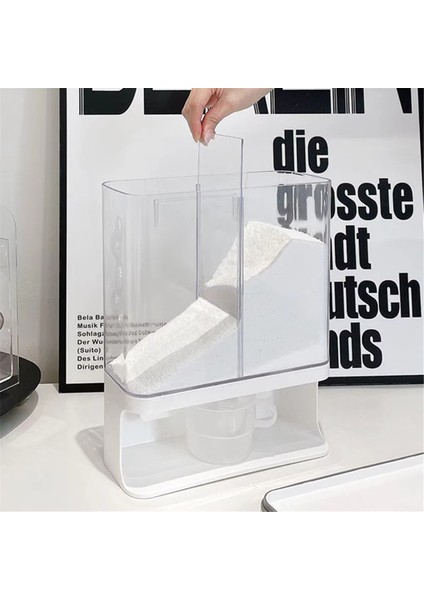 Duvara Monte Çamaşır Deterjanı Dağıtıcısı - Dahil Bardaklarla Çamaşır Kokusu Güçlendiriciler Için Çok Yönlü Depolama (Yurt Dışından) modelleri