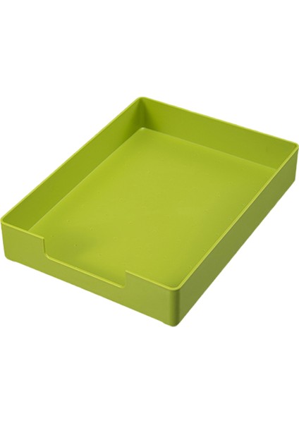 Mektup Boyutunda Tepsi, A4 Plastik Kağıt Tutucu Dosya Düzenleyici, Ofis, Okul, Ev Depolama Için Istiflenebilir Mektup Tepsisi Yeşil (Yurt Dışından)