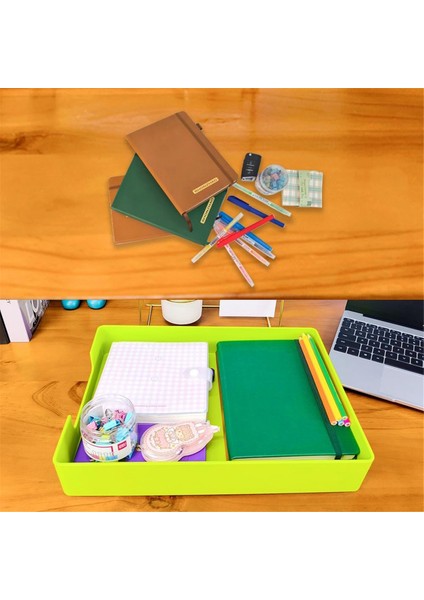 Mektup Boyutunda Tepsi, A4 Plastik Kağıt Tutucu Dosya Düzenleyici, Ofis, Okul, Ev Depolama Için Istiflenebilir Mektup Tepsisi Yeşil (Yurt Dışından) fırsatları