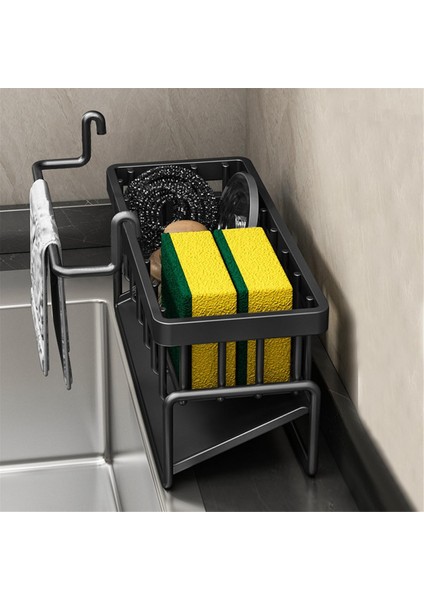 Mutfak Lavabo Düzenleyici Rafı, Mutfak Rafı, Ev Lavabo Sofra Takımı Süzgeç Depolama Rafı, Sünger Deterjan Depolama Rafı A (Yurt Dışından) fırsatları