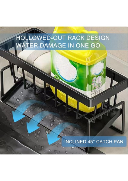 Mutfak Lavabo Düzenleyici Rafı, Mutfak Rafı, Ev Lavabo Sofra Takımı Süzgeç Depolama Rafı, Sünger Deterjan Depolama Rafı A (Yurt Dışından) indirimleri