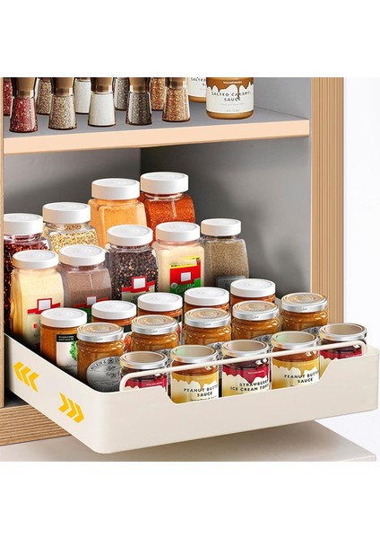 Çekmeceli Mutfak Saklama Kutusu, Dolap Düzenleyici Raf, Baharat Kiler Rafları, Çekmece Sepeti, Kolay Kurulum, Sessiz Kayar (Yurt Dışından) modelleri