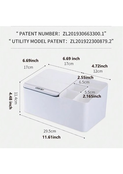 Akıllı Indüksiyon Elektrikli Masaüstü Depolama Kutusu Rafı Mücevher Bitirme Cilt Bakımı Mendil Kutusu Ofis Atıştırmalık Kutusu (Yurt Dışından) modelleri
