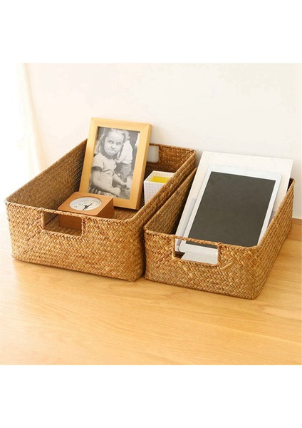 Dokuma Denizotu Sepeti - Meyve, Ekmek, Havlular Için Doğal Hasır Hasır Depolama Ev ve Mutfak Için Ideal, A (Yurt Dışından) indirimleri