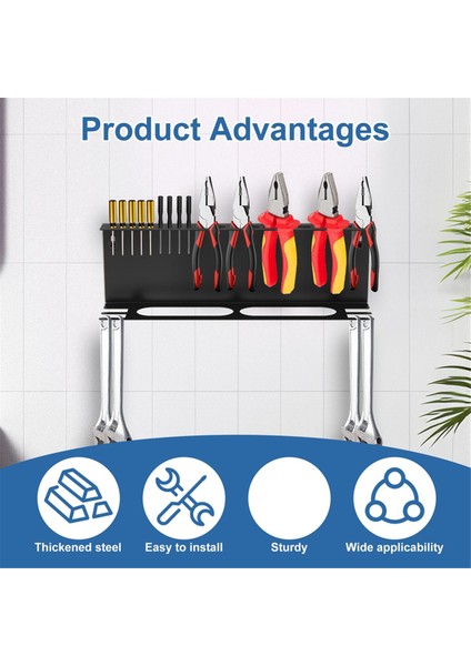 Tornavida Düzenleyici, Duvara Monte Pense Düzenleyici, 17 Inç Çekiç Tutucu, 4'ü 1 Arada El Aleti Saklama Rafı, Düzenleyici (Yurt Dışından) fiyatları