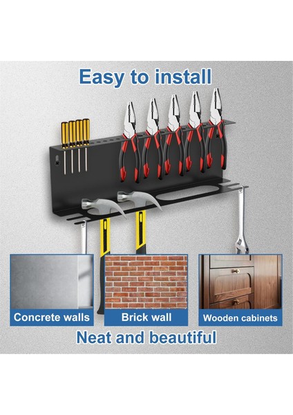 Tornavida Düzenleyici, Duvara Monte Pense Düzenleyici, 17 Inç Çekiç Tutucu, 4'ü 1 Arada El Aleti Saklama Rafı, Düzenleyici (Yurt Dışından) fırsatları
