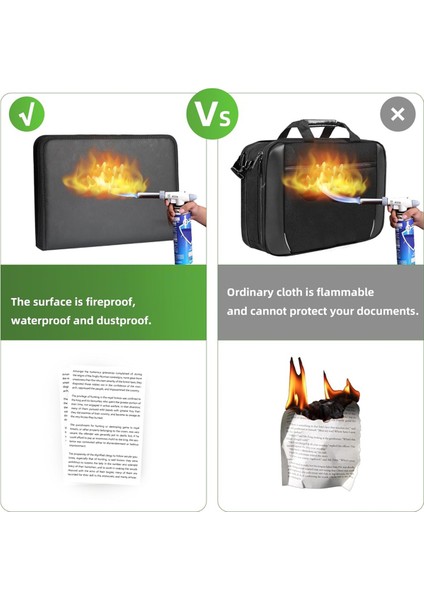 Akordeon Belge Düzenleyici 220°F Yangına Dayanıklı Belge Düzenleyici Fermuarlı ve Sekmeli Belge Düzenleyici A4 Belgeler Için (Yurt Dışından) indirimleri