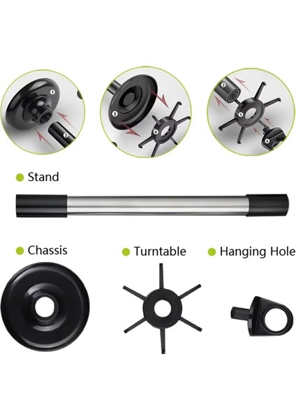 Kaşıklar, Bıçaklar ve Mutfak Eşyaları Için Kancalı Döndürülebilir Mutfak Depolama Rafı Düzenleyici - Su Geçirmez Pp Malzeme (Yurt Dışından) fiyatları