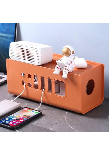 Masa Için Kablo Düzenleyici Kutusu - Elektrik Prizi Depolama, Güç Kablosu Tutucu, Masaüstü Tak-Çıkar Panosu Yönetimi C (Yurt Dışından) indirimleri