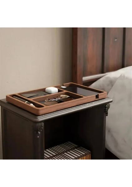 Ahşap Ofis Masaüstü Depolama Kutusu Masif Ahşap Bölme Depolama Kutusu Cep Telefonu Kulaklık Enkaz Depolama Kutusu Ahşap Tepsi (Yurt Dışından) modelleri