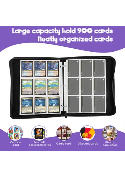 Cepli Ticaret Kartı Klasörü. 900 Spor, Tcg, Mtg, Oyun, Kredi, Kupon, Hediye ve Iş Kartını Tutar. Kart Koleksiyonu (Yurt Dışından) modelleri