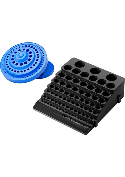 85 Delikli Alet Ucu Tutucu Saklama Kutusu, Mandrel Matkap Tezgahı Alet Delikleri Tornavida Ucu Tutucu Matkap Başlığı Saklama Kutusu, Siyah (Yurt Dışından)