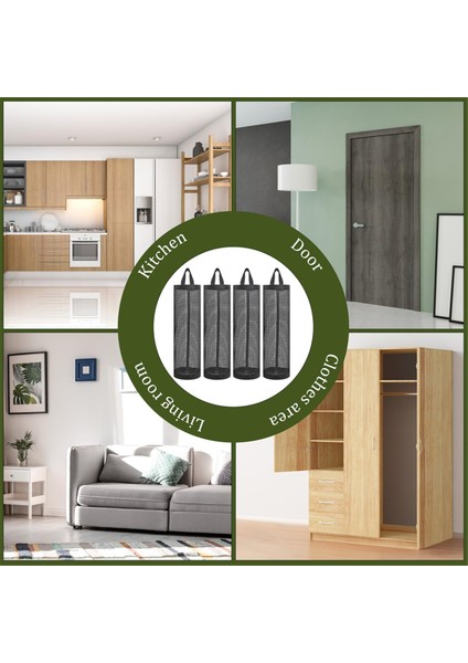 Plastik Poşet Depolama Rafı Askılı Saklama Poşeti Dağıtıcısı Çöp Poşeti Düzenleyicisi Evsel Geri Dönüşüm Alışveriş Poşetleri (Yurt Dışından) indirimleri