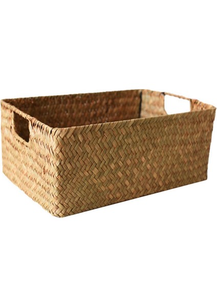 Dokuma Denizotu Sepeti - Meyve, Ekmek, Havlular Için Doğal Hasır Depolama Ev ve Mutfak Için Ideal, C (Yurt Dışından)