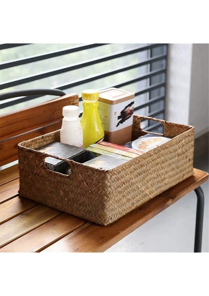 Dokuma Denizotu Sepeti - Meyve, Ekmek, Havlular Için Doğal Hasır Depolama Ev ve Mutfak Için Ideal, C (Yurt Dışından) fırsatları