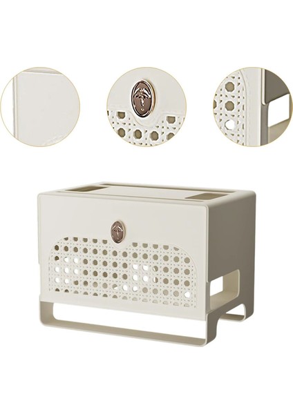 Elektrik Prizleri, Yönlendirici, Tv Kabloları, USB Hub Için Kablo Yönetim Kutusu - Içi Boş Panel Tasarımlı Çok Işlevli Kablo Düzenleyici A (Yurt Dışından) fırsatları