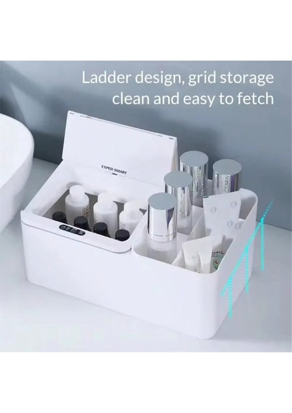 Akıllı Indüksiyon Elektrikli Masaüstü Depolama Kutusu Rafı Mücevher Bitirme Cilt Bakımı Mendil Kutusu Ofis Atıştırmalık Kutusu (Yurt Dışından) indirimleri