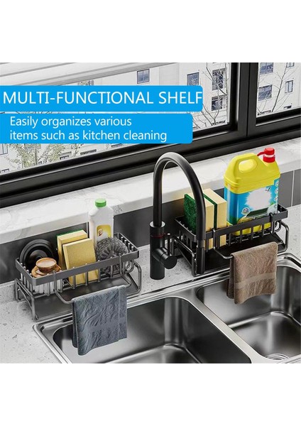 Mutfak Lavabo Düzenleyici Raf, Mutfak Rafı, Ev Lavabo Sofra Takımı Süzgeç Depolama Rafı, Sünger Deterjan Depolama Rafı B (Yurt Dışından) fiyatları