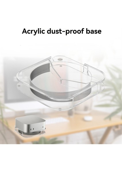 Mac Mini M4 2024 Için Akrilik Masaüstü Stand Tabanı Isı Dağıtma Soğutma Tutucu Aksesuarları Basmalı Anahtar Standı Kullanışlı (Yurt Dışından) indirimleri