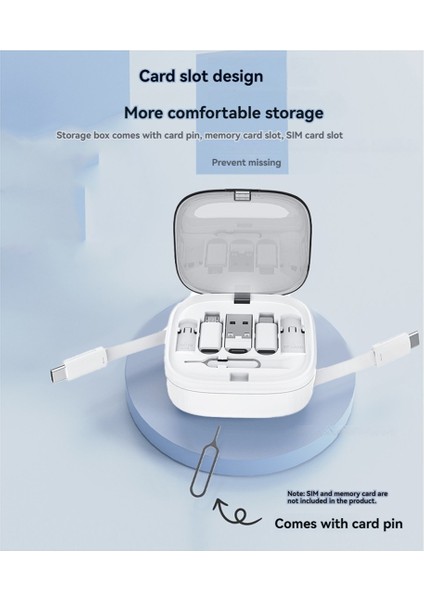 60W Çok Işlevli Hızlı Şarj Veri Kablosu Saklama Kutusu Evrensel Cep Telefonu Tutucu Adaptörü Için (Yurt Dışından) modelleri