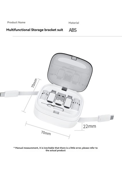 60W Çok Işlevli Hızlı Şarj Veri Kablosu Saklama Kutusu Evrensel Cep Telefonu Tutucu Adaptörü Için (Yurt Dışından) fırsatları