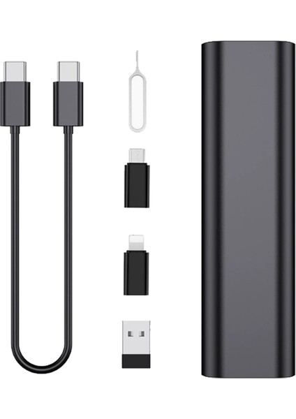 PD60W USB C'den Type C'ye Kablo Hızlı Şarj Seyahat Çok Fonksiyonlu USB Adaptörü Sd Kart Saklama Kutusu (Yurt Dışından)