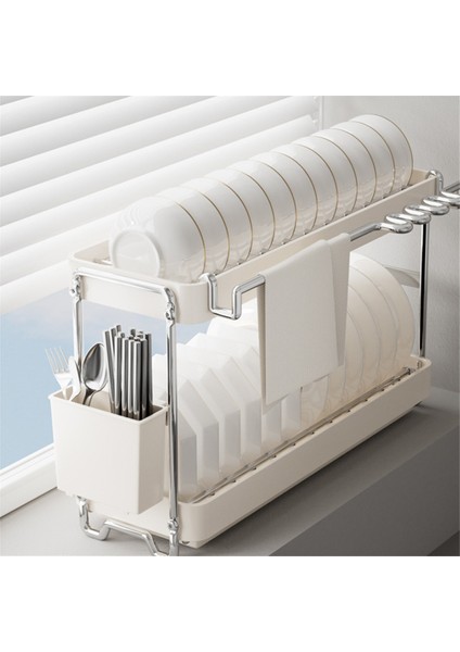 Paslanmaz Çelik Bulaşıklık, Sofra Takımları Için Tezgah Üstü Mutfak Depolama Düzenleyici, Drenaj Sepeti-Yerden Tasarruf Sağlayan Lavabo Aksesuarı (Yurt Dışından) fiyatları