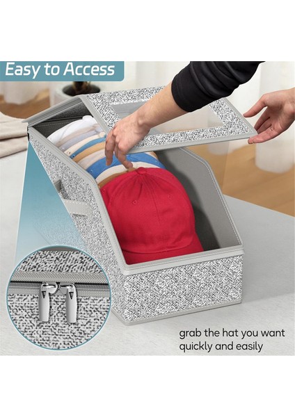 Adet Beyzbol Şapkaları Için Istife Edilebilir Şapka Depolama, 24 Şapkaya Kadar Tutar Dolap Için Şapka Düzenleyici, Kartonlu Şapka Kutuları (Yurt Dışından) modelleri