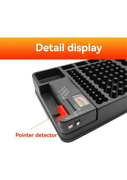 Pil Depolama Düzenleyici Tutucu Test Cihazı Pil Kutusu Kutusu Tutucular Aaa Aa CD 9V Için Pil Kontrol Cihazı ile (Yurt Dışından)