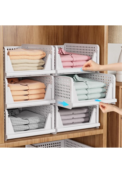 Istiflenebilir Gardırop Saklama Kutusu Çok Işlevli Katlanabilir Gardırop Saklama Için Uygun Giysi Çekmecesi Saklama Kutusu (Yurt Dışından) fırsatları