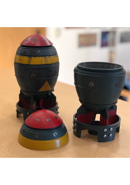 Mini Nükleer Bomba Saklama Kutusu Retro Figürler Masaüstü Sanat El Sanatları Dekorasyon Ev Yatak Odası Ofis Masaüstü (Yurt Dışından) fırsatları