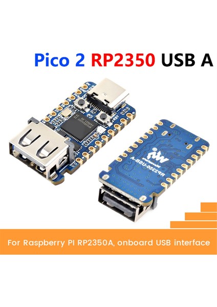 Raspberry Pi Için Waveshare RP2350A USB Mini Geliştirme Kartı RP2350A Çift Çekirdekli ve Çift Mimarili Mikrodenetleyici 150MHZ A (Yurt Dışından) fırsatları
