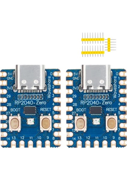 Raspberry Pi Mikrodenetleyici Pıco Geliştirme Kartı Için RP2040 RP2040-ZERO Modülü Çift Çekirdekli Cortex M0+ Işlemci 2mb (Yurt Dışından)