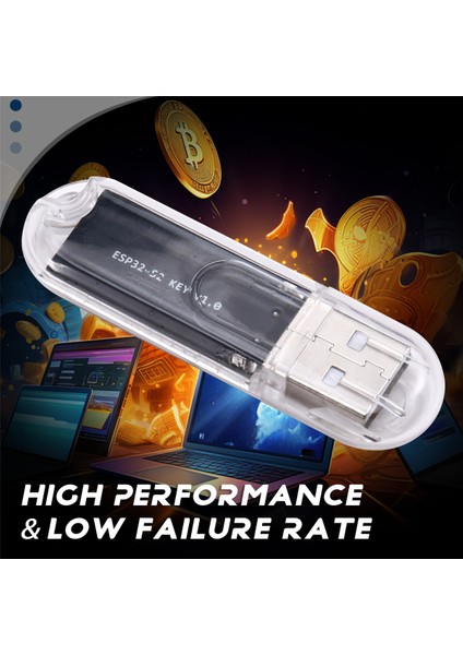 USB Miner Btc Miner Solo Lottery Miner 45-50KH/S Bitcoin Mini Miner Asic Madenciliği Ev Ofis Için (Yurt Dışından) indirimleri